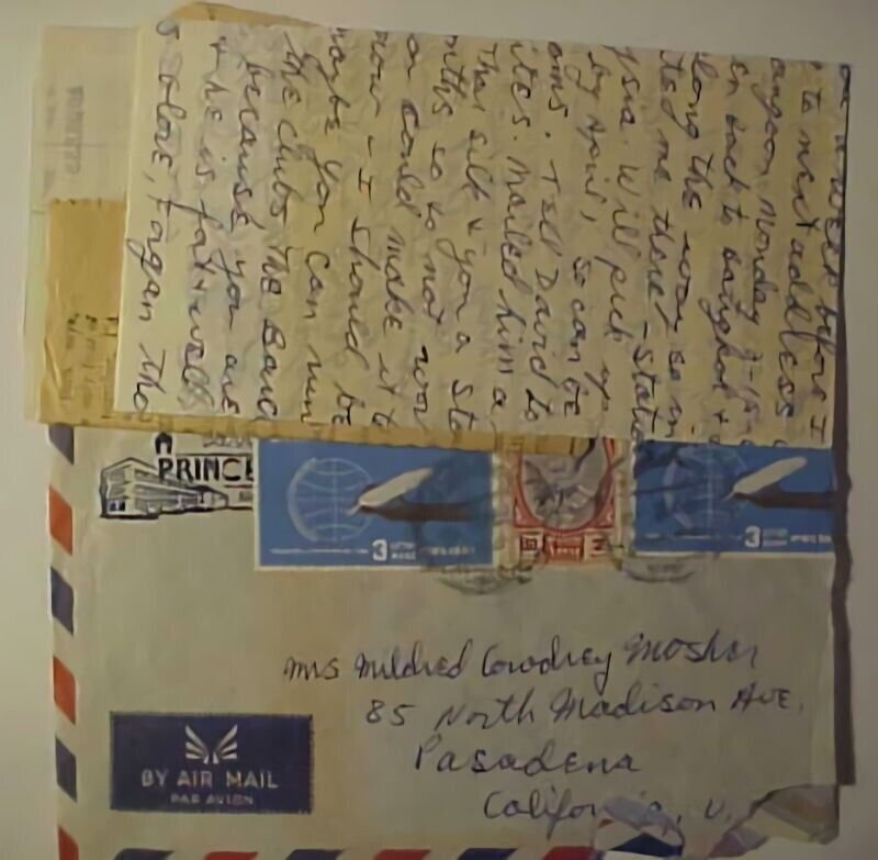 THAILAND HOTEL LETTER 1965 TO US IN ENGLISH