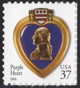 U.S.#3784 Purple Heart (2003) 37c Single, MNH.