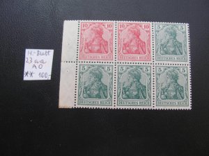 GERMANY 1919 MNH MI. 23aa AO  BOOKLET PANE SUPERB 100 EUROS (133)