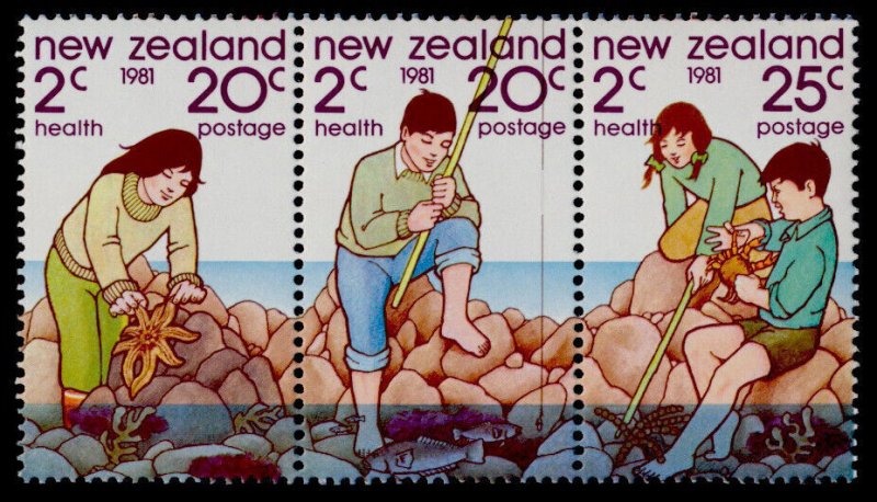 New Zealand B111b MNH Children, Marine Life