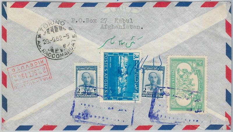 63052 - AFGHANISTAN - POSTAL HISTORY -  COVER to ITALY 1962