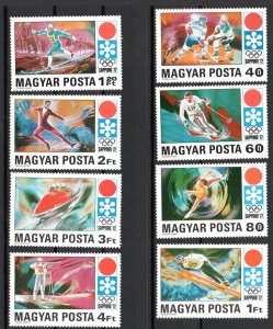 HUNGARY - 1971 - OLYMPICS - WINTER OLYMPICS - SAPPORO -