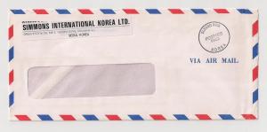 SOUTH KOREA: Slkanh Nam Postage Paid imprint on legal cover window