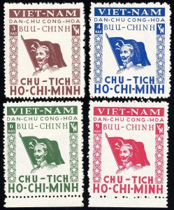 Vietnam Stamps # 4 Unused VF Set Of 4