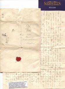 MS3366 British Cover GIBRALTAR Arc 1835 Soldier's Letter Oxon HISTORIC MILITARY