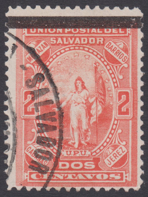 EL SALVADOR 1889 STAMP. SCOTT # 24. USED.