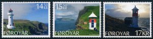 Faroe Islands 2014 Faroese Lighthouses Set of 3 SG701-703 MNH