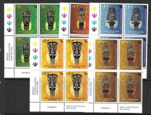 NEW ZEALAND SG3380/4 2012 TREATY OF FRIENDSHIP  IN BLOCKS OF 4 MNH