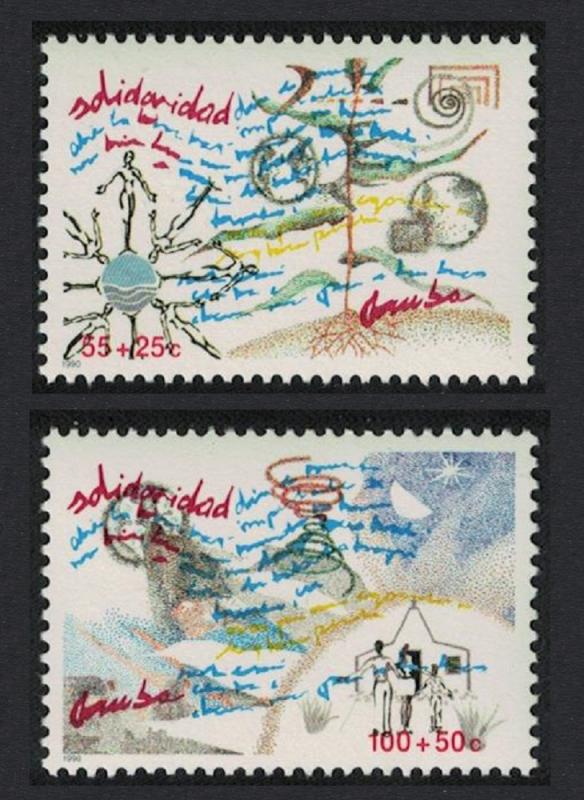 Aruba 'Solidarity' 2v 1990 MNH SG#82-83