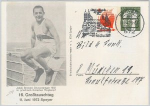 51147 - GERMANY - POSTAL HISTORY - 1973 Olympic Games WRESTLING Stationery Card-