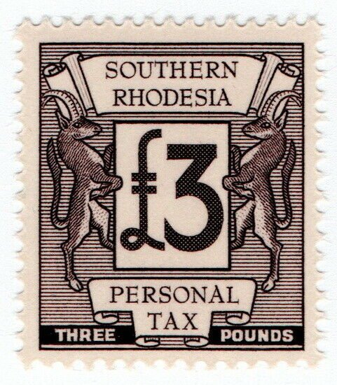 (I.B) Southern Rhodesia Revenue : Personal Tax £3