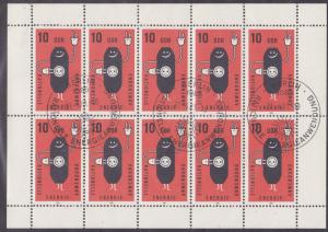 Germany DDR # 2178, Energy Conservation, Full Sheet, CTO, 1/2 Cat.