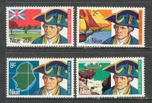 NIUE Sc# 163 - 166 MNH FVF Set4 Captain Cook 