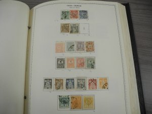 PERSIA, Fantastic Stamp Collection mounted/partially glued in a Minkus