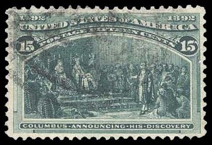 U.S. COLUMBIAN ISSUE 238  Used (ID # 92383)