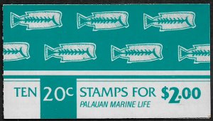 Palau #14b MNH Complete Booklet - Marine Life