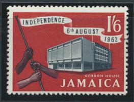 Jamaica SG 195  Mint Light Hinge  SC# 183  Independence  see details