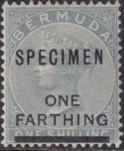 Bermuda 1901 SC 26 Speciment Ovpt MLH