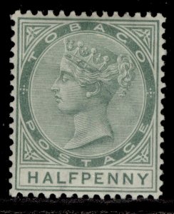 TOBAGO QV SG20, ½d dull green, M MINT. 