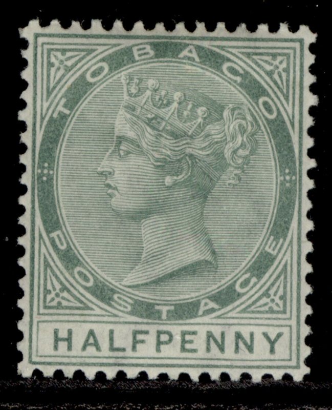 TOBAGO QV SG20, ½d dull green, M MINT.