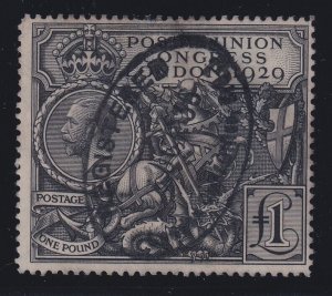 Great Britain, Scott 209 (SG 438), used, 1936 registered cancel