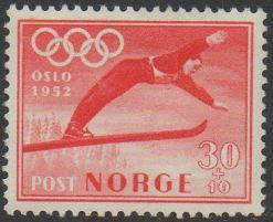 Norway 1951 Sports Olympics Ski Jumper VFMNH (B51)