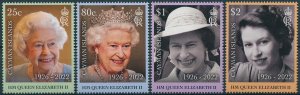 Cayman Islands Stamps 2023 MNH Queen Elizabeth II Memorial Royalty 4v Set