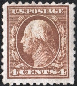 SC#465 4¢ Washington Single (1916) MDG