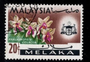 Malaysia Malacca Scott 73 Used Flower stamp