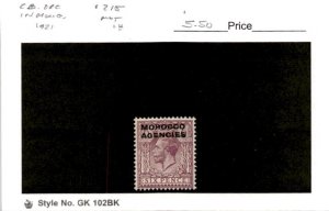 Great Britain, Postage Stamp, #215 Mint LH, 1921 Offices Morocco (AB)