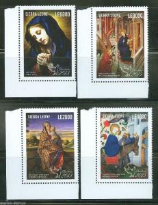 SIERRA LEONE   2013  CHRISTMAS SET   MINT NH