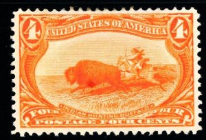 USAstamps Unused XF US 1898 Trans-Mississippi Scott 287 OG MLH SCV $110+