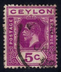 Ceylon #203 King George V, used (0.70)