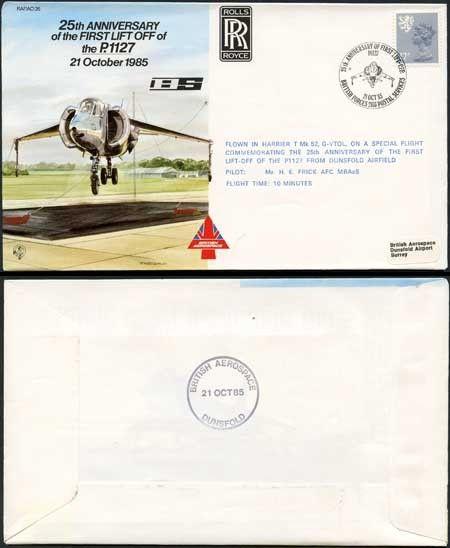 AC26a 25th Anniversary of the 1st Lift Off of the P.1127 Standard Cover