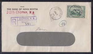 Canada - Jan 3, 1944 Chipman, NB Domestic Registered Cover