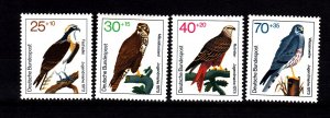 J43903 JL Stamps 1973 germany set mnh #b496-9 birds