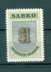 Denmark. Poster Stamp 1940/42. Mnh. District: Sabro. Coats Of Arms: SH