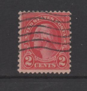 Scott #   634A type 2  singles  used