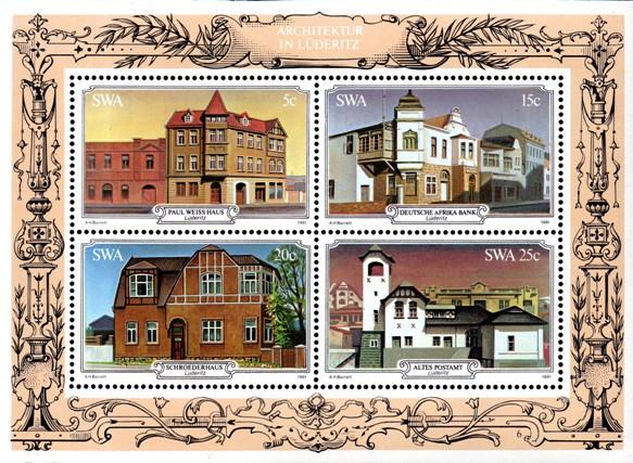 SWA - 1981 Lüderitz Buildings MS MNH SG MS385