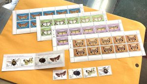 KIRIBATI & THE AZORES BUTTERFLY STAMPS COMPLETE SETS MINT NEVER HINGED CS1868