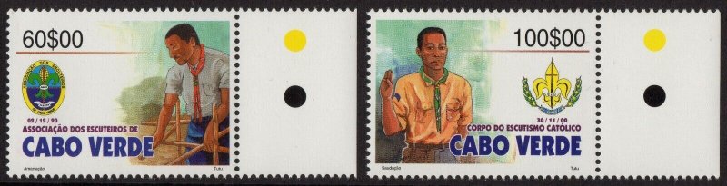 Thematic stamps CAPE VERDE 2003 SCOUTING 902/3 mint