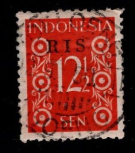 Indonesia Scott 343 Used RIS overprinted stamp