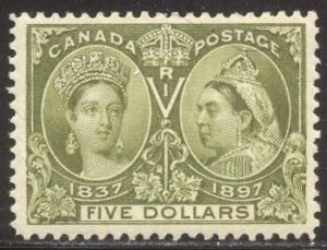 CANADA #65 Mint BEAUTY - 1897 $5.00 Jubilee