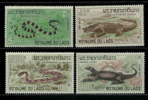 ZAYIX - Laos 156-159 MNH Reptiles Crocodile Marine Life 032322SM30M