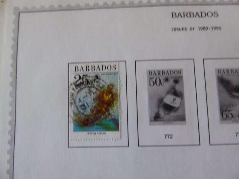 Barbados 1852-1992 Stamp Collection on Scott Album Pages