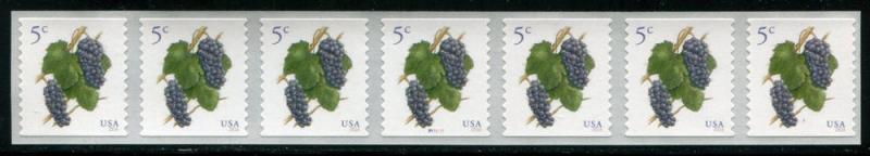 5038 US 5c Pinot Noir Grapes SA coil, MNH PNC7 #P111111 w...