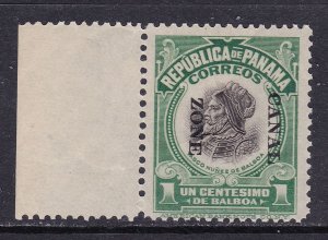 Canal Zone Scott 55a,  1920 1c with Type V O/P Down, F/VF MLH. Scott $300