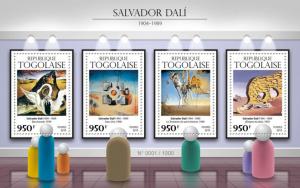 TOGO 2015 SHEET SALVADOR DALI ART PAINTINGS tg15616a