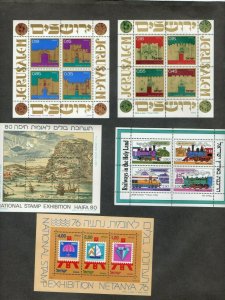 Israel Selection of Souvenir Sheets x20 Different MNH!!