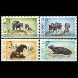 ALBANIA 1965 - Scott# 796-9 Buffalo 1-7l LH